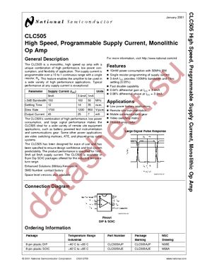 CLC505AJE datasheet  